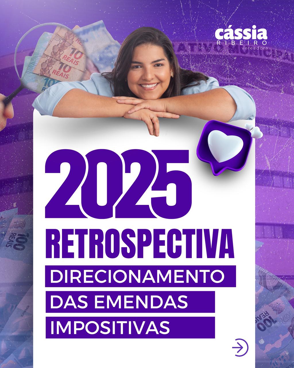 Cássia Ribeiro destina R$ 364 mil em emendas impositivas para fortalecer projetos e instituições em Muriaé