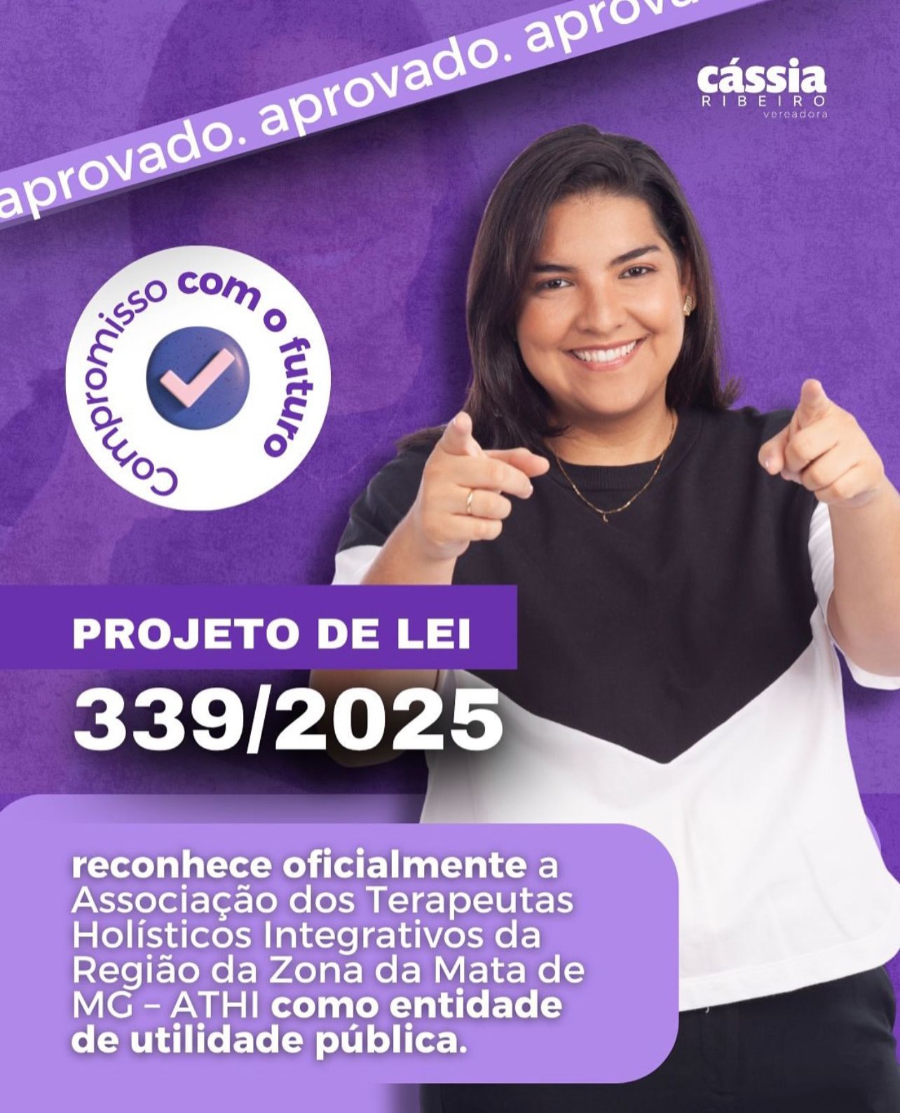 Câmara de Muriaé reconhece Associação dos Terapeutas Holísticos como entidade de utilidade pública